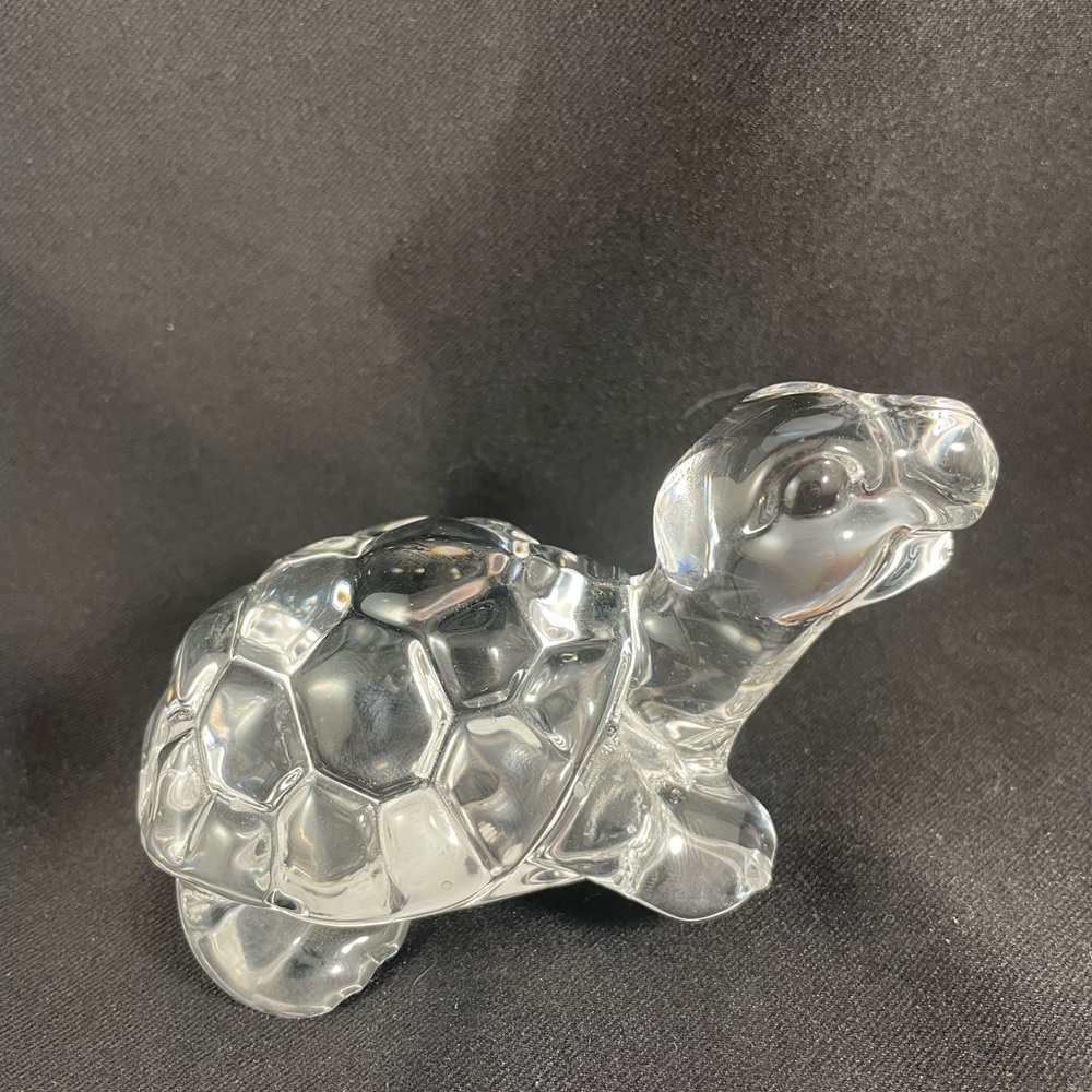 Bohemia Czech Republic Crystal Turtle Figurine/Paperweight